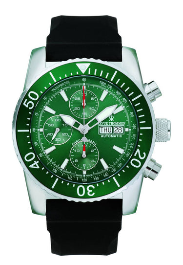 Revue Thommen Herren Armbanduhr Diver 45 mm Day & date Window Armband Silicone 17030.6532